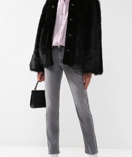 Укороченная шуба из овчины