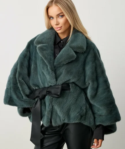 Шуба из норки оверсайз